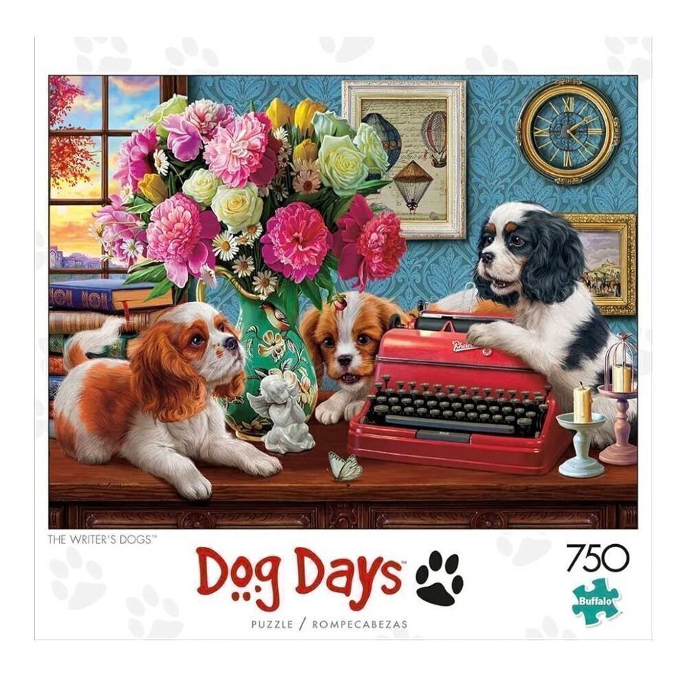 Buffalo Games Dog Days The Writer's Dog 750 pc Jigsaw Puzzle